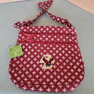Vera Bradley Triple Zip Hipster Cross Body Purse Boston College Eagles NWT